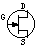 N-channel JFET symbol